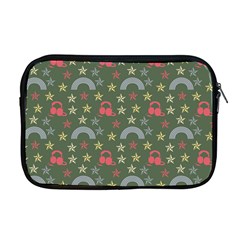 Music Stars Grass Green Apple Macbook Pro 17  Zipper Case by snowwhitegirl