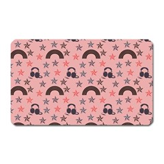 Music Stars Peach Magnet (rectangular) by snowwhitegirl