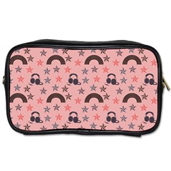 Music Stars Peach Toiletries Bags by snowwhitegirl