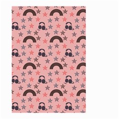 Music Stars Peach Small Garden Flag (two Sides) by snowwhitegirl