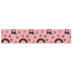 Music Stars Peach Small Flano Scarf by snowwhitegirl