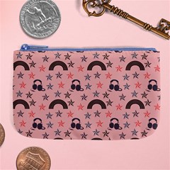 Music Stars Peach Large Coin Purse by snowwhitegirl