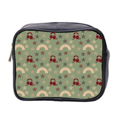 Music Stars Green Mini Toiletries Bag 2-side by snowwhitegirl