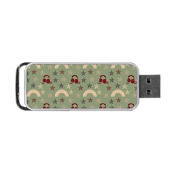 Music Stars Green Portable Usb Flash (two Sides) by snowwhitegirl