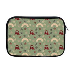 Music Stars Green Apple Macbook Pro 17  Zipper Case by snowwhitegirl