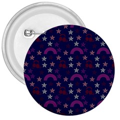 Music Stars Navy 3  Buttons by snowwhitegirl