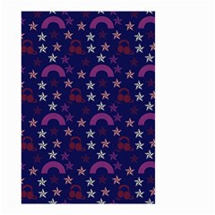 Music Stars Navy Small Garden Flag (two Sides) by snowwhitegirl