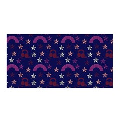 Music Stars Navy Satin Wrap by snowwhitegirl