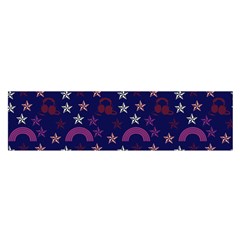 Music Stars Navy Satin Scarf (oblong) by snowwhitegirl