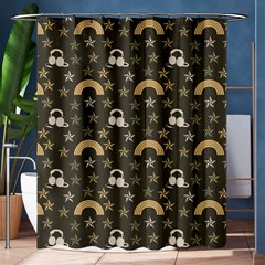 Music Stars Grey Shower Curtain 60  X 72  (medium) 