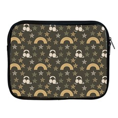 Music Stars Grey Apple Ipad 2/3/4 Zipper Cases