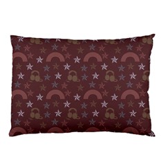 Music Stars Brown Pillow Case by snowwhitegirl