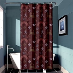 Music Stars Brown Shower Curtain 36  X 72  (stall)  by snowwhitegirl