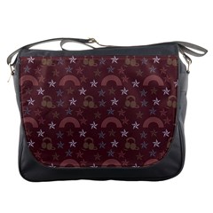 Music Stars Brown Messenger Bags by snowwhitegirl