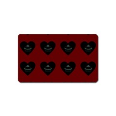 Cupcake Blood Red Black Magnet (name Card) by snowwhitegirl