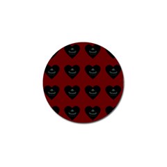 Cupcake Blood Red Black Golf Ball Marker by snowwhitegirl