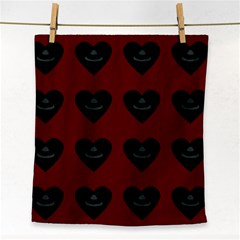 Cupcake Blood Red Black Face Towel by snowwhitegirl