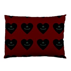 Cupcake Blood Red Black Pillow Case by snowwhitegirl