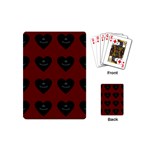 Cupcake Blood Red Black Playing Cards (Mini)  Back