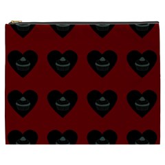 Cupcake Blood Red Black Cosmetic Bag (xxxl)  by snowwhitegirl