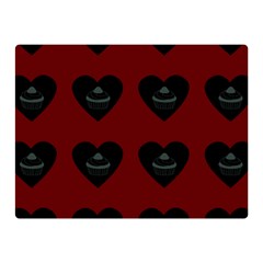 Cupcake Blood Red Black Double Sided Flano Blanket (mini)  by snowwhitegirl