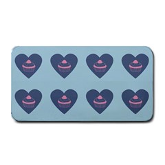 Cupcake Heart Teal Blue Medium Bar Mats by snowwhitegirl