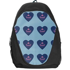 Cupcake Heart Teal Blue Backpack Bag by snowwhitegirl