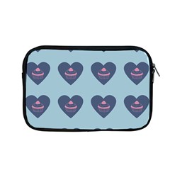 Cupcake Heart Teal Blue Apple Macbook Pro 13  Zipper Case by snowwhitegirl