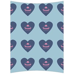 Cupcake Heart Teal Blue Back Support Cushion by snowwhitegirl