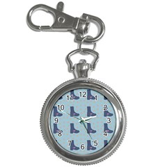 Deer Boots Teal Blue Key Chain Watches by snowwhitegirl