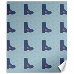 Deer Boots Teal Blue Canvas 20  X 24   by snowwhitegirl