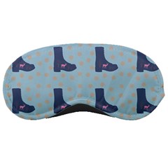 Deer Boots Teal Blue Sleeping Masks by snowwhitegirl