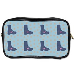 Deer Boots Teal Blue Toiletries Bags 2-side by snowwhitegirl