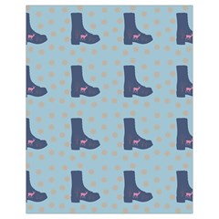 Deer Boots Teal Blue Drawstring Bag (small) by snowwhitegirl