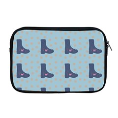 Deer Boots Teal Blue Apple Macbook Pro 17  Zipper Case by snowwhitegirl