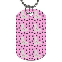 Deer Boots Pink Grey Dog Tag (two Sides) by snowwhitegirl