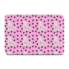 Deer Boots Pink Grey Plate Mats by snowwhitegirl