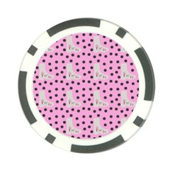 Deer Boots Pink Grey Poker Chip Card Guard by snowwhitegirl