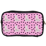 Deer Boots Pink Grey Toiletries Bags 2-Side Front