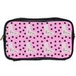 Deer Boots Pink Grey Toiletries Bags 2-Side Back