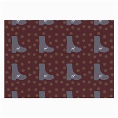 Deer Boots Brown Large Glasses Cloth (2-side) by snowwhitegirl