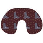 Deer Boots Brown Travel Neck Pillows Front