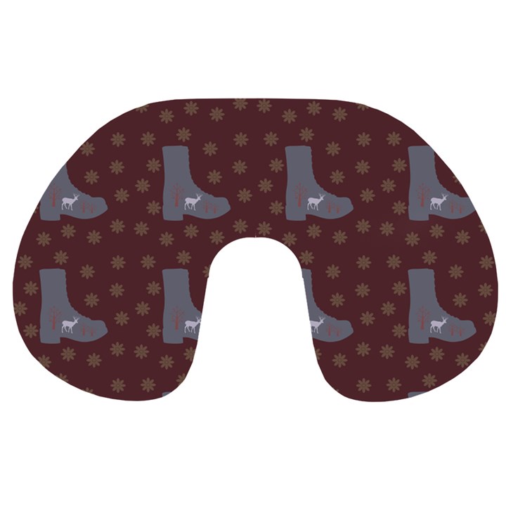 Deer Boots Brown Travel Neck Pillows