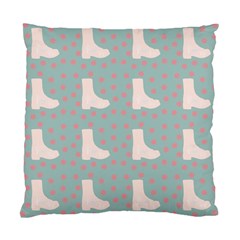 Deer Boots Blue White Standard Cushion Case (two Sides) by snowwhitegirl