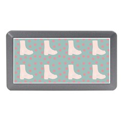 Deer Boots Blue White Memory Card Reader (mini) by snowwhitegirl