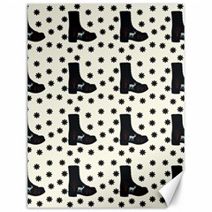 Deer Boots White Black Canvas 12  X 16   by snowwhitegirl