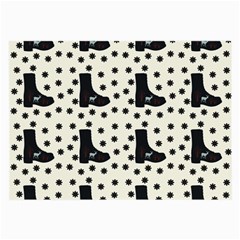 Deer Boots White Black Large Glasses Cloth (2-side) by snowwhitegirl