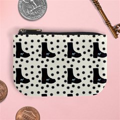 Deer Boots White Black Mini Coin Purses by snowwhitegirl