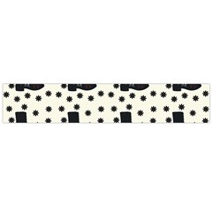 Deer Boots White Black Large Flano Scarf  by snowwhitegirl