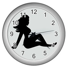 Girls Of Fitness Wall Clocks (silver) 